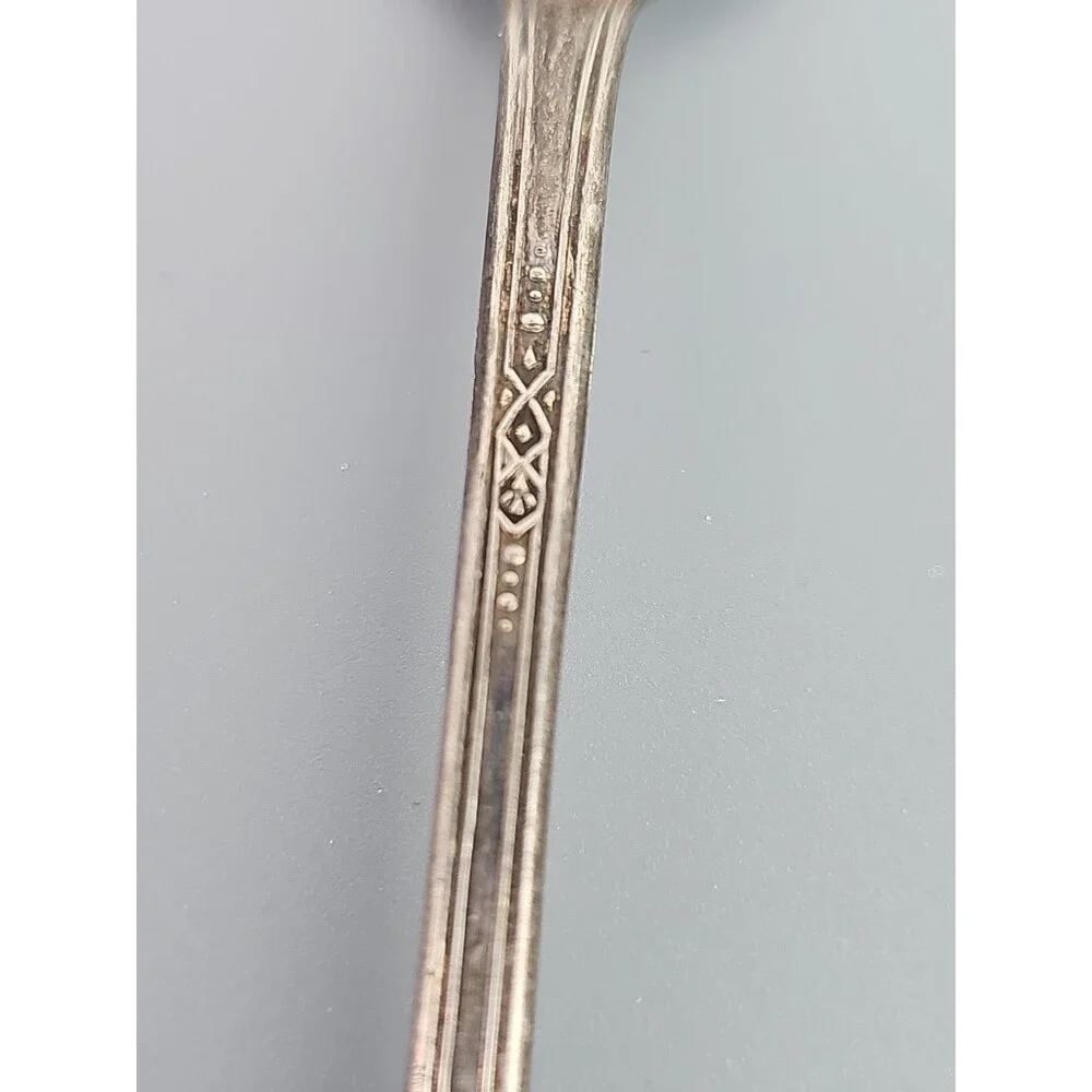 S.E.B. Samuel E. Bernstein Silver Plate Ice Tea Spoons Copper Core Set 4